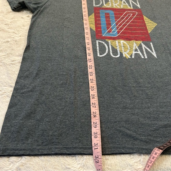 Duran Duran - Band Shirt Graphic Tee Geometric Design Gray Gildan Ring Spun 2XL - Picture 4 of 7